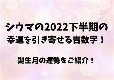 シウマ 五大吉数|シウマの幸運を引き寄せる数字4桁とは？数字4桁の選。